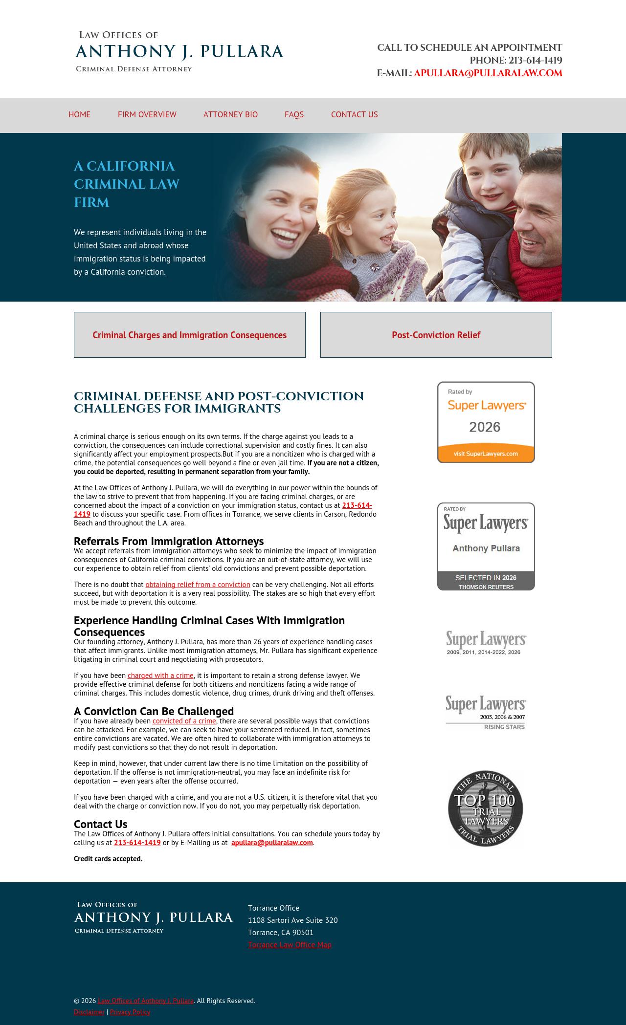 Law Offices of Anthony J. Pullara - Los Angeles CA Lawyers