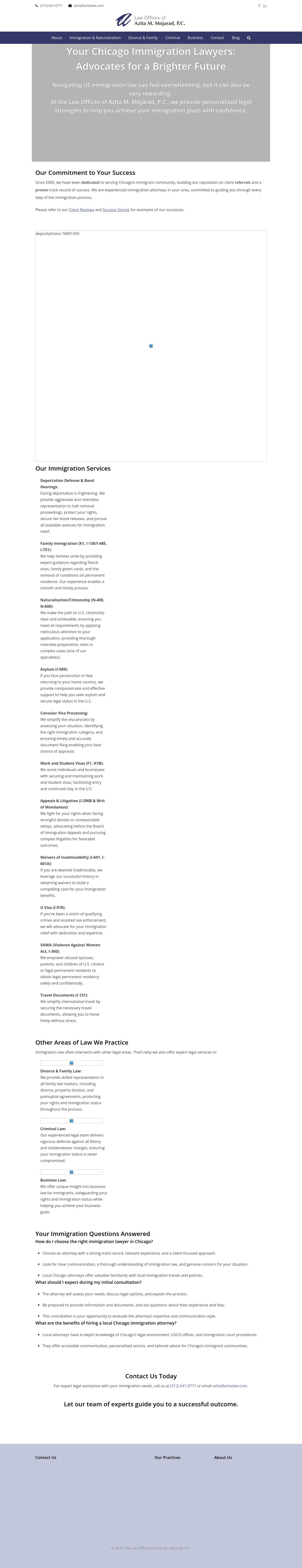 Law Offices of Azita M. Mojarad, P.C. - Chicago IL Lawyers