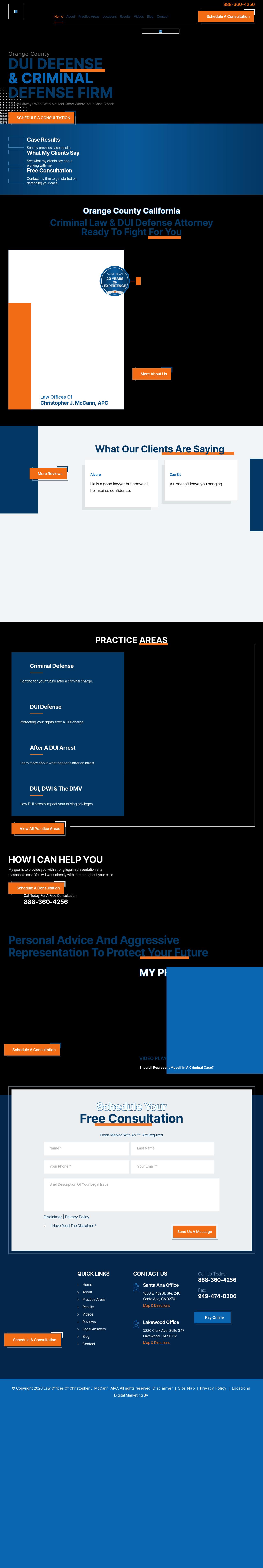 Law Offices of Christopher J. McCann - Santa Ana CA Lawyers