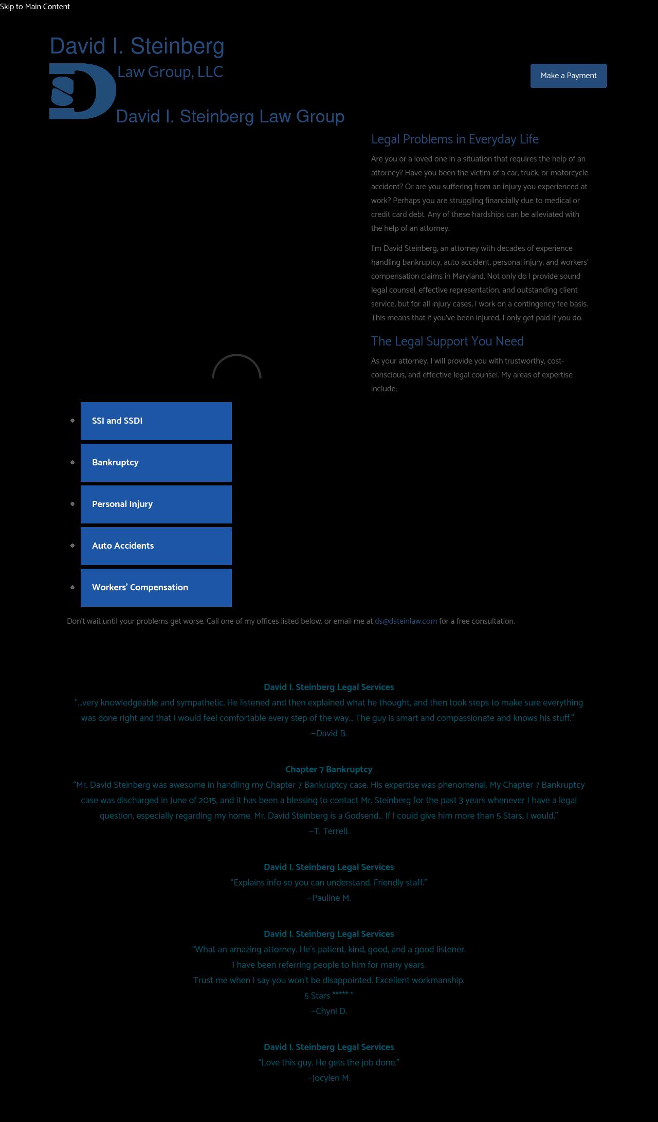 Law Offices of David I. Steinberg - Silver Spring MD Lawyers