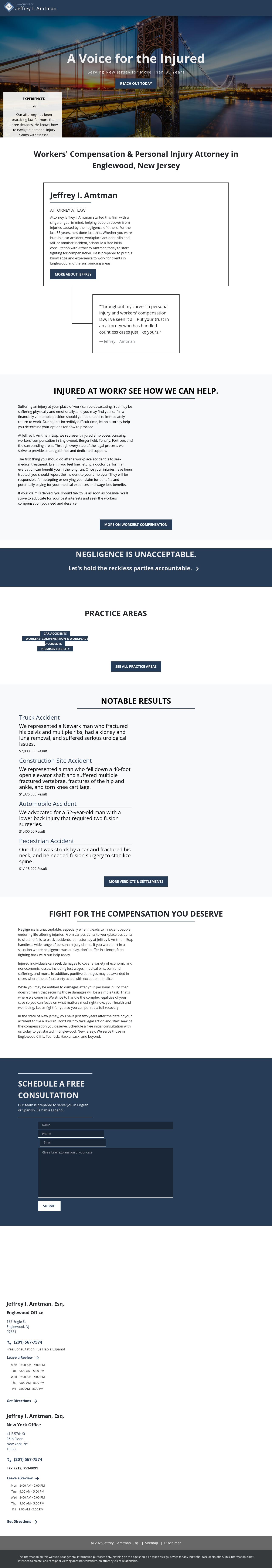 Law Offices of Jeffrey I. Amtman - Englewood NJ Lawyers