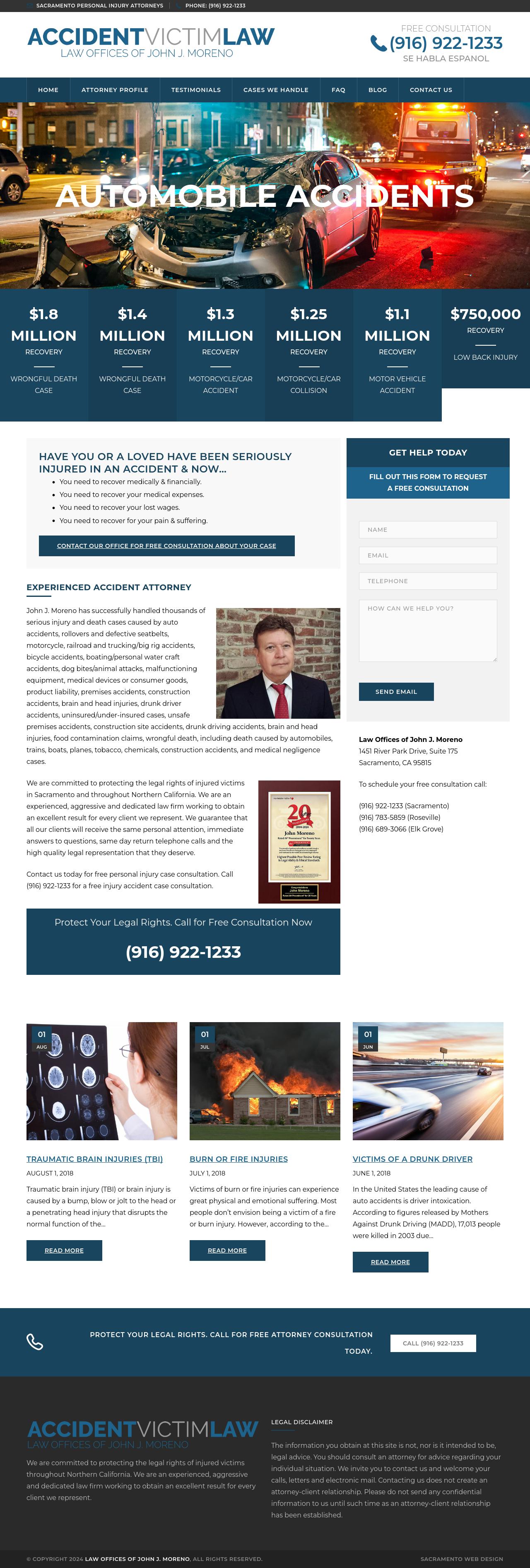 Law Offices of John J. Moreno - Sacramento CA Lawyers