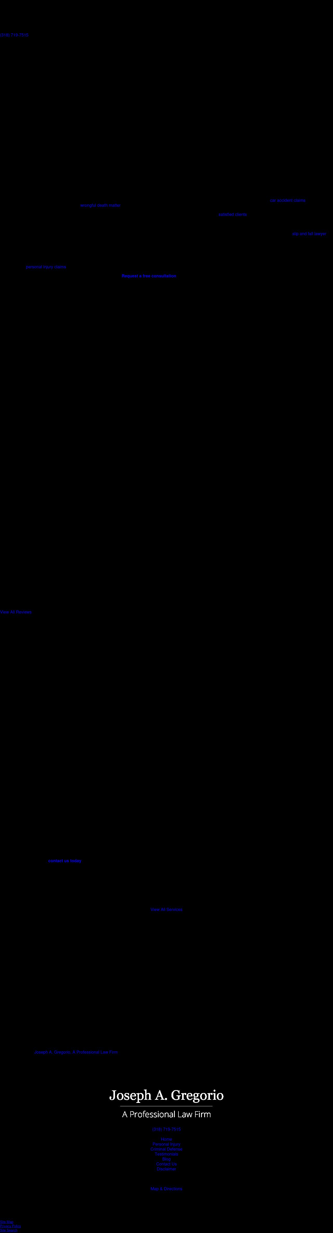 Law Offices of Joseph A. Gregorio - Bossier City LA Lawyers