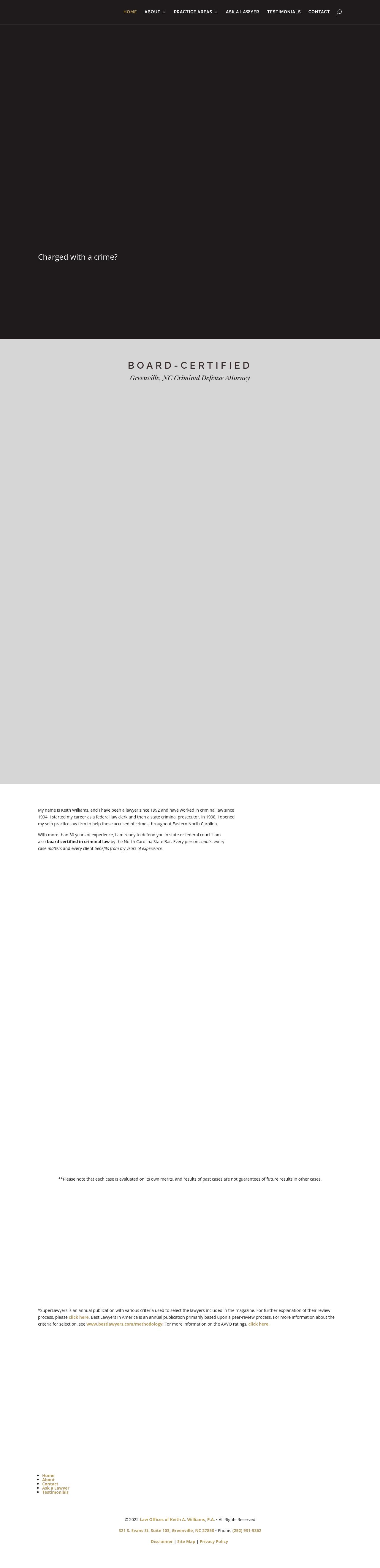 Law Offices of Keith A. Williams, P.A. - Greenville NC Lawyers