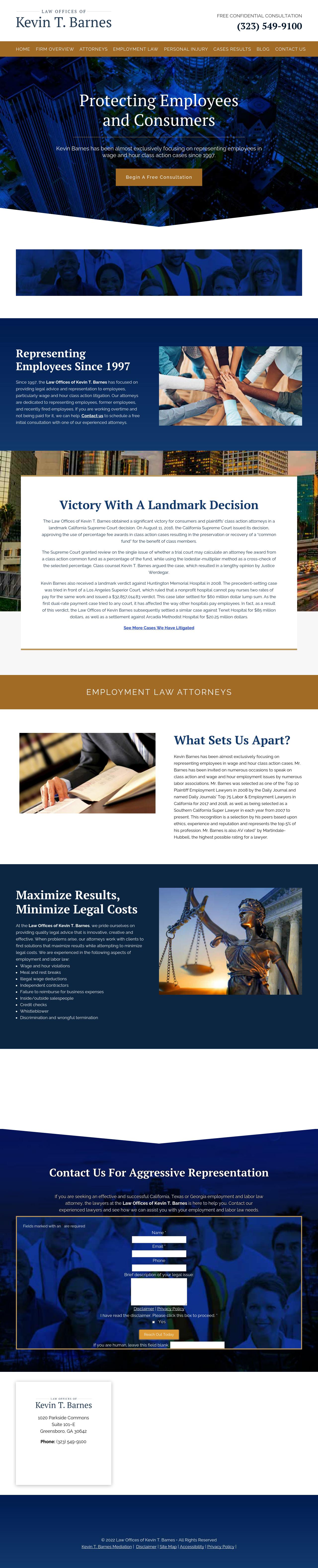 Law Offices of Kevin T. Barnes - Los Angeles CA Lawyers