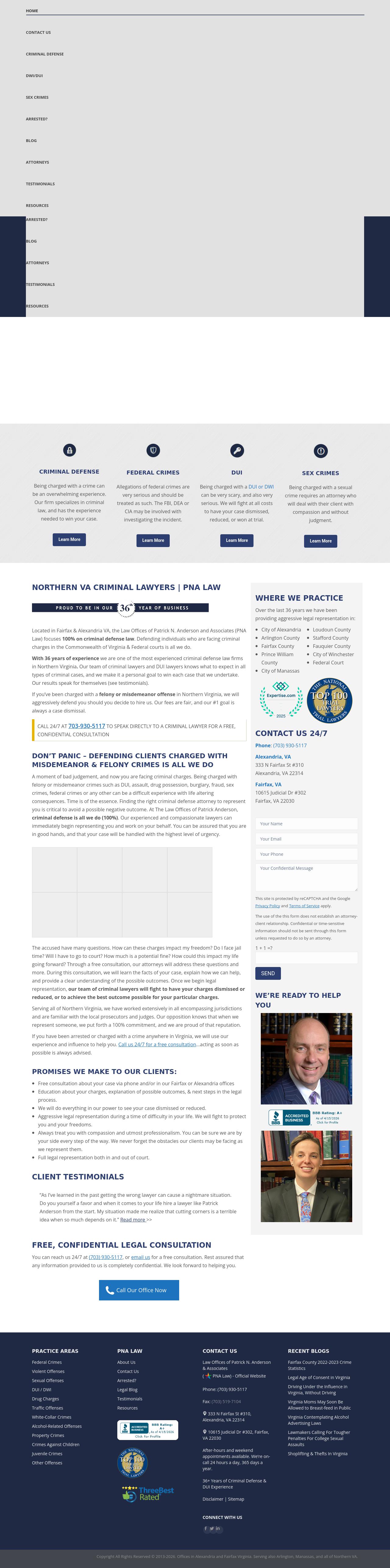 Law Offices of Patrick N. Anderson & Associates - Fairfax VA Lawyers