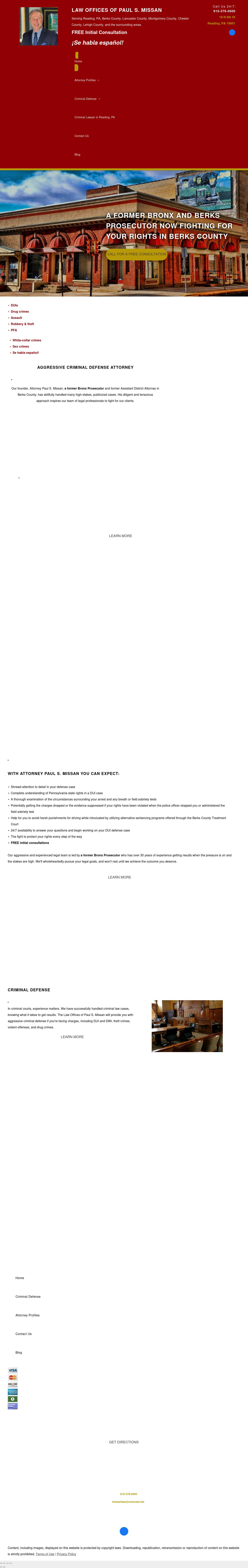 Law Offices of Paul S. Missan - Reading PA Lawyers