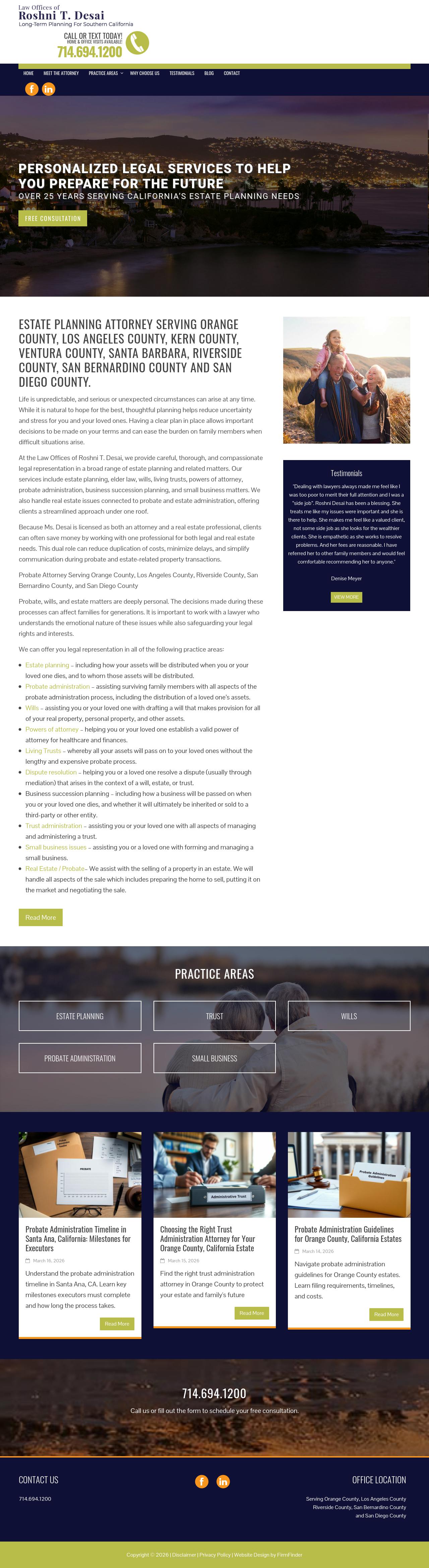 Law Offices of Roshni T. Desai - Yorba Linda CA Lawyers