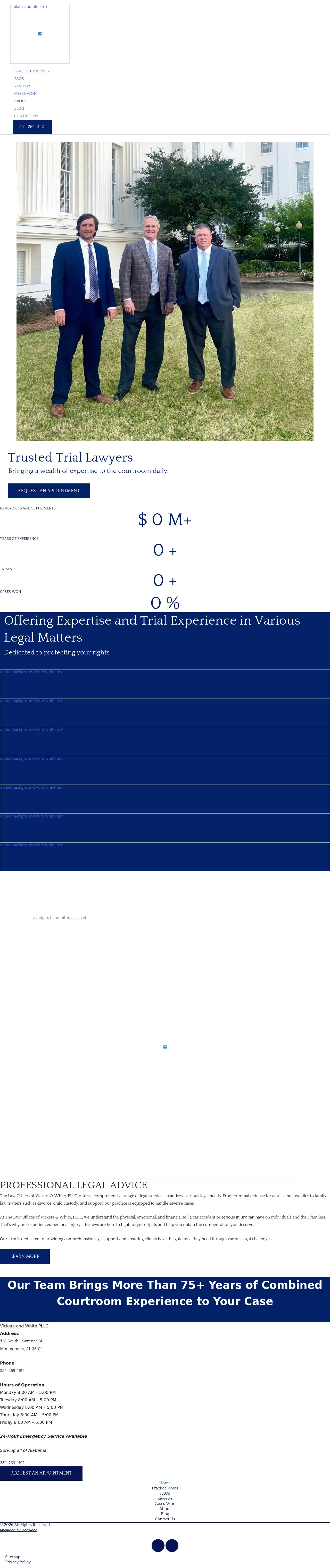 Law Offices of Vickers & White, PLLC - Montgomery AL Lawyers
