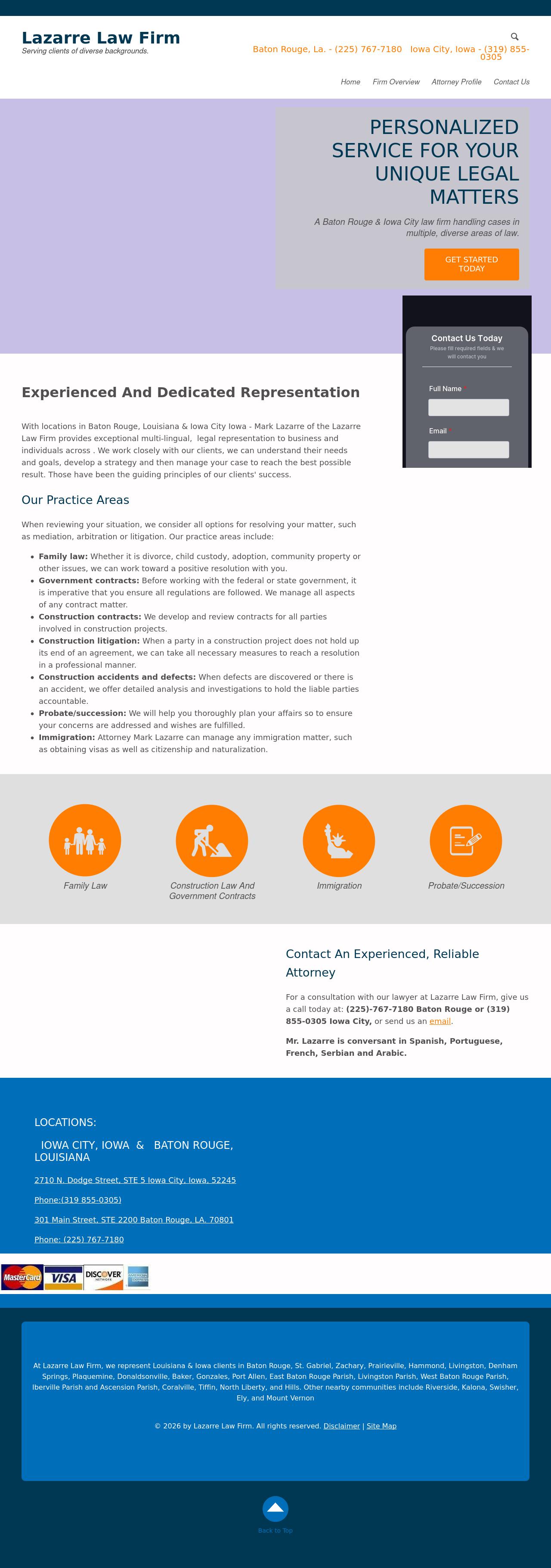 Lazarre Law Firm - Baton Rouge LA Lawyers