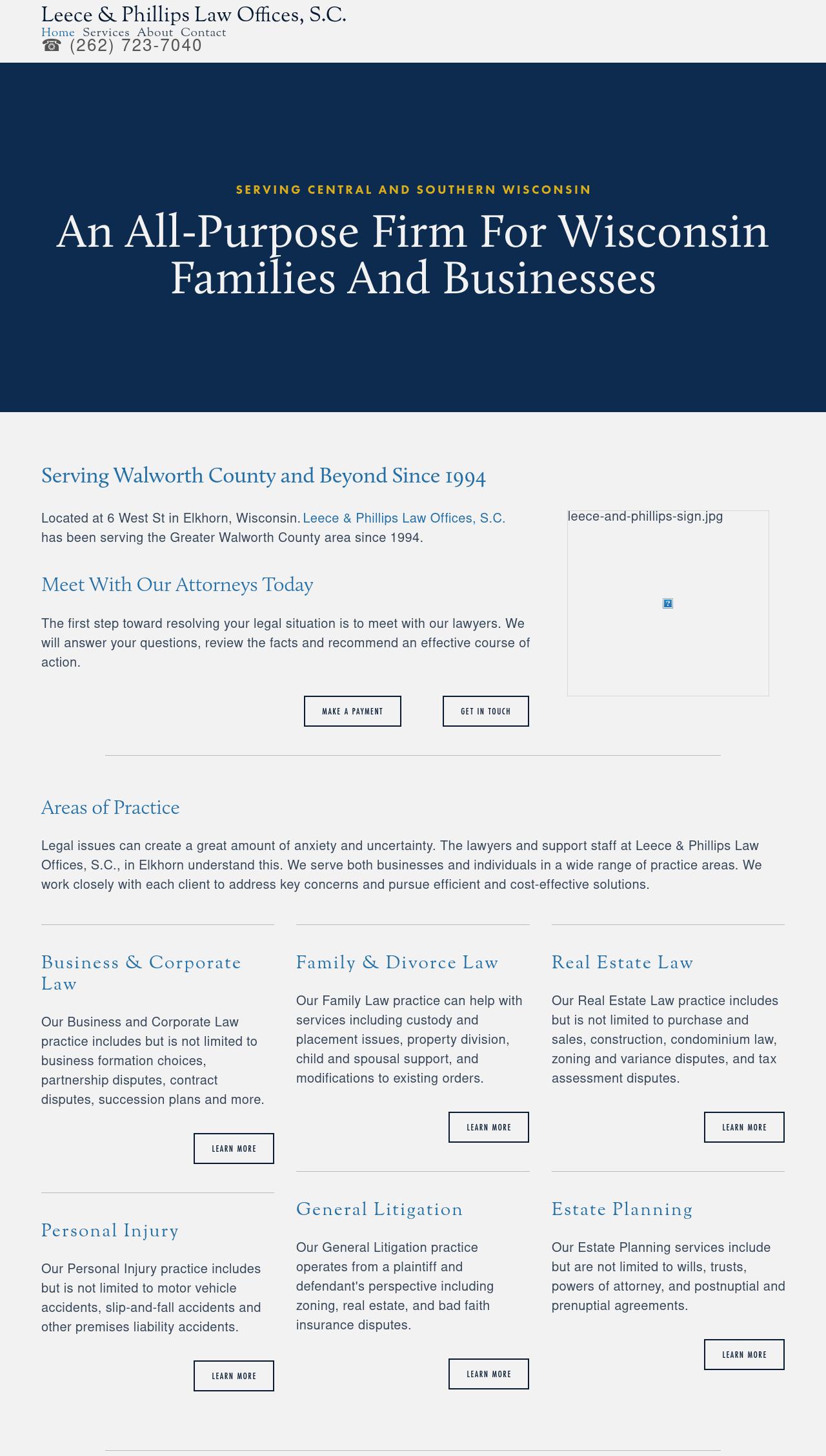Leece & Phillips Law Offices, S.C. - Elkhorn WI Lawyers