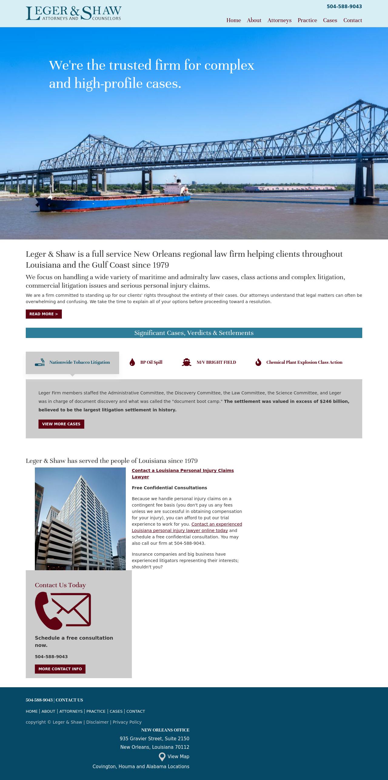 Leger & Shaw - New Orleans LA Lawyers