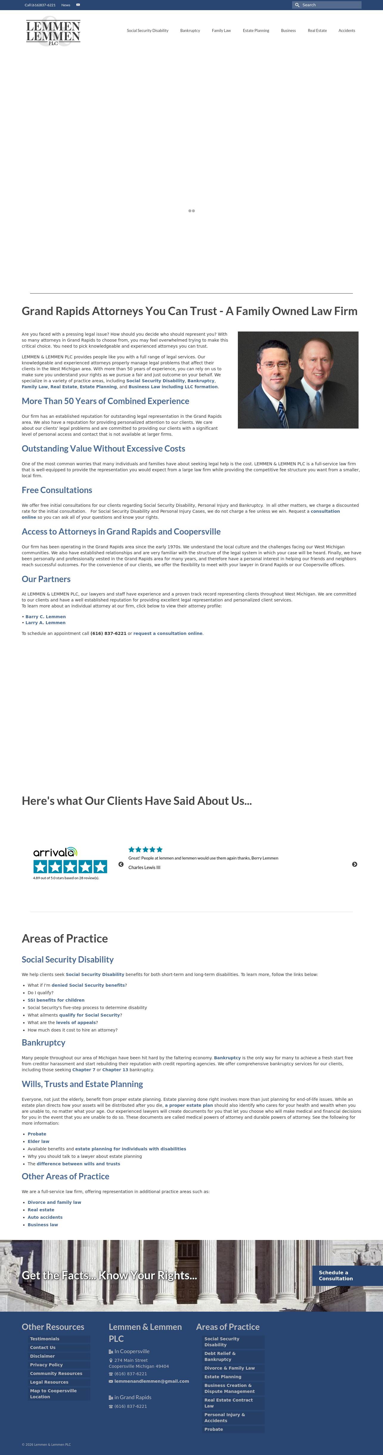 Lemmen & Lemmen PLC - Coopersville MI Lawyers