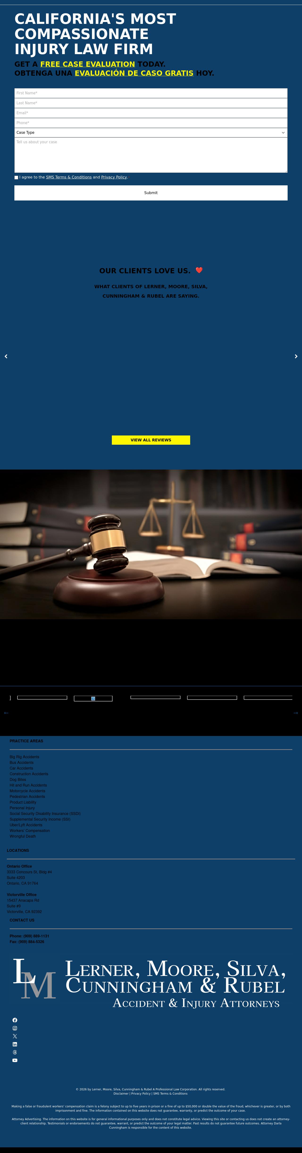 Lerner, Moore, Silva, Cunningham & Rubel A Professional Law Corporation - San Bernardino CA Lawyers