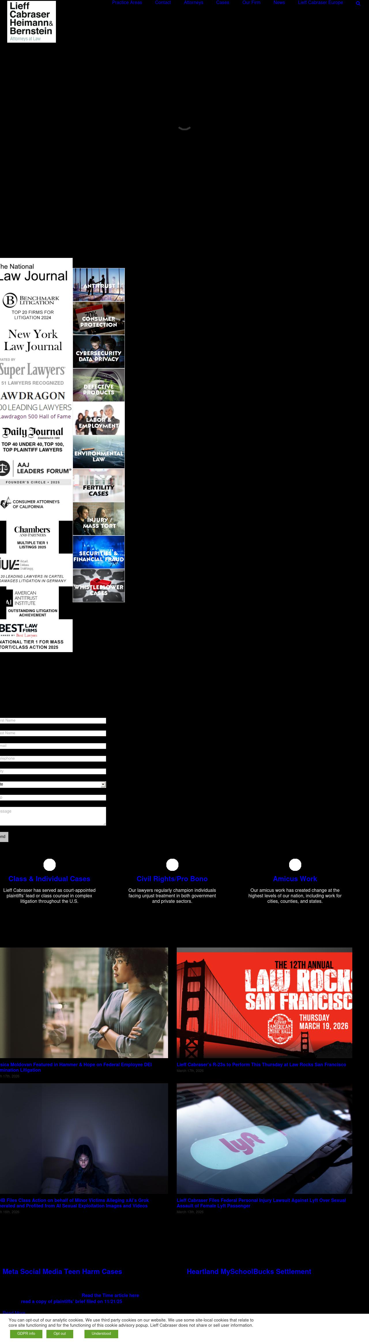 Lieff Cabraser Heimann & Bernstein, LLP - New York NY Lawyers