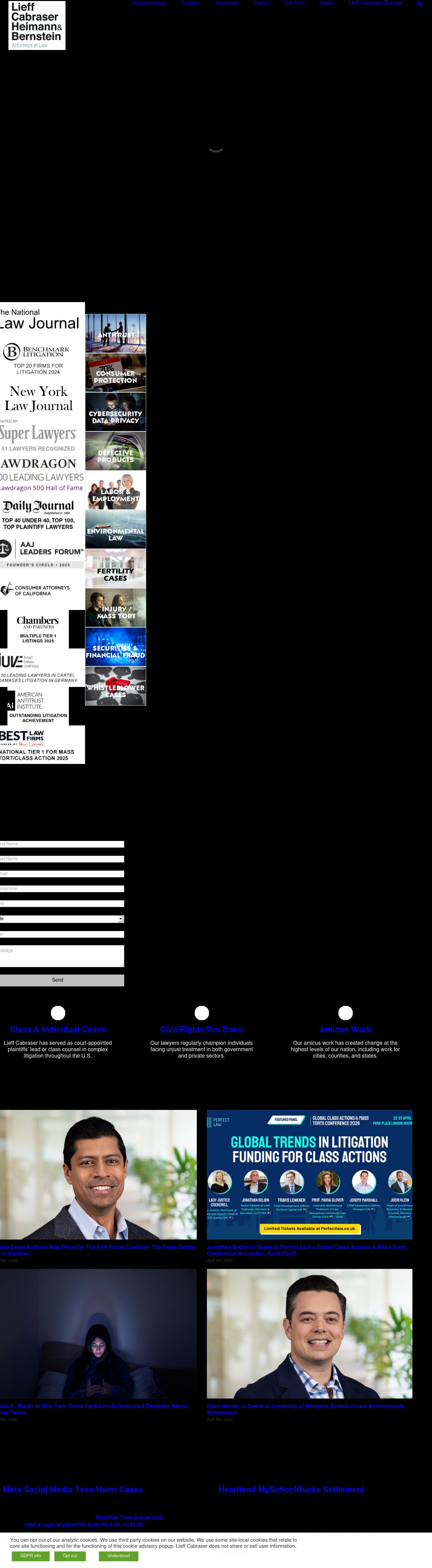 Lieff Cabraser Heimann & Bernstein, LLP - San Francisco CA Lawyers