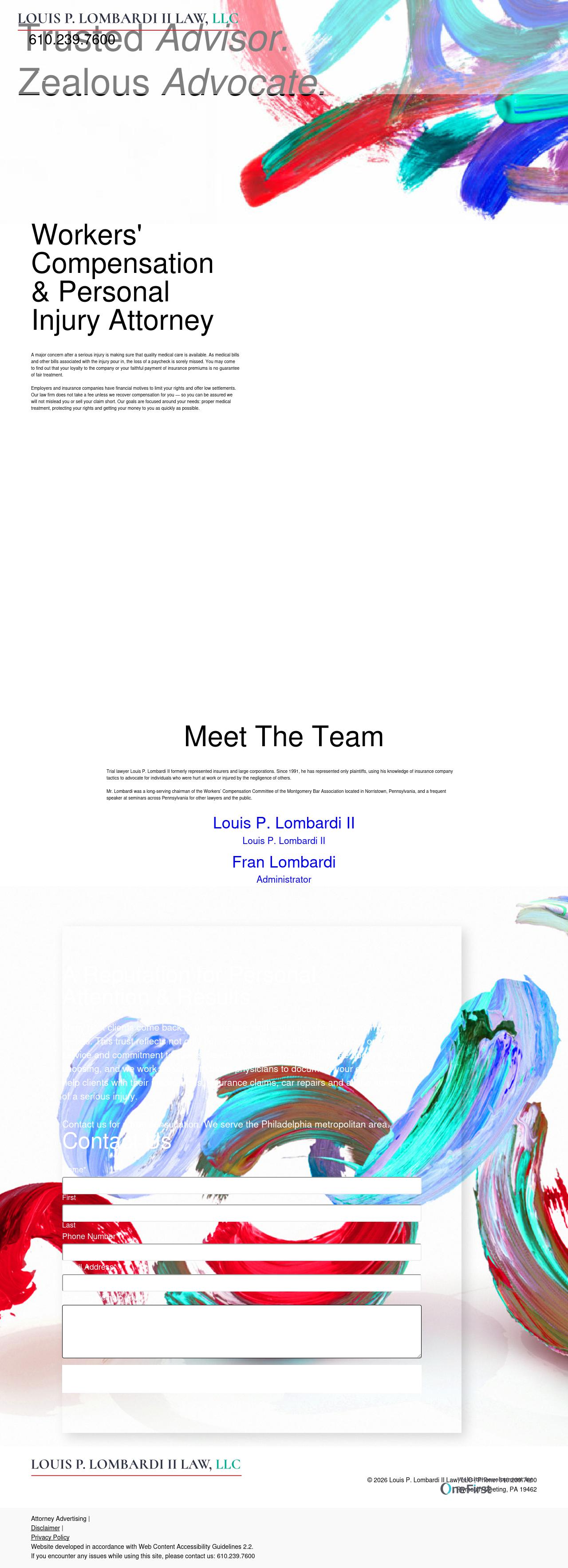 Louis P. Lombardi II & Associates, P.C. - Philadelphia PA Lawyers