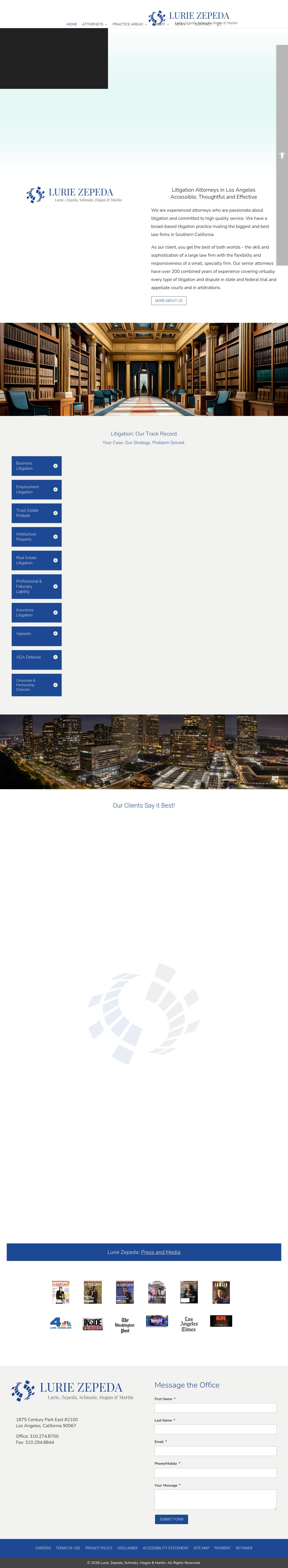 Lurie, Zepeda, Schmalz, Hogan & Martin, A Professional Corporation - Beverly Hills CA Lawyers