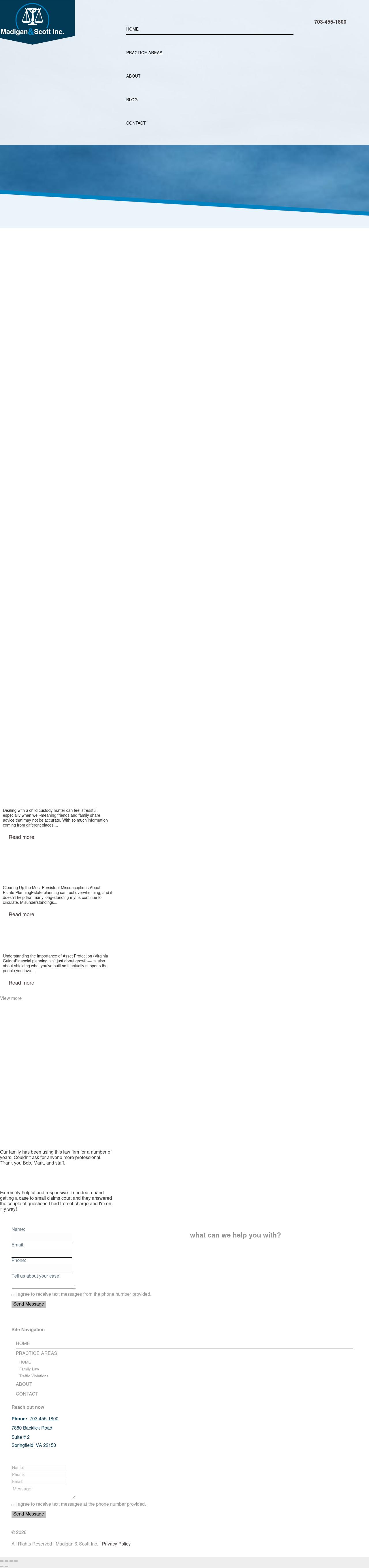 Madigan and Scott, Inc. - Springfield VA Lawyers