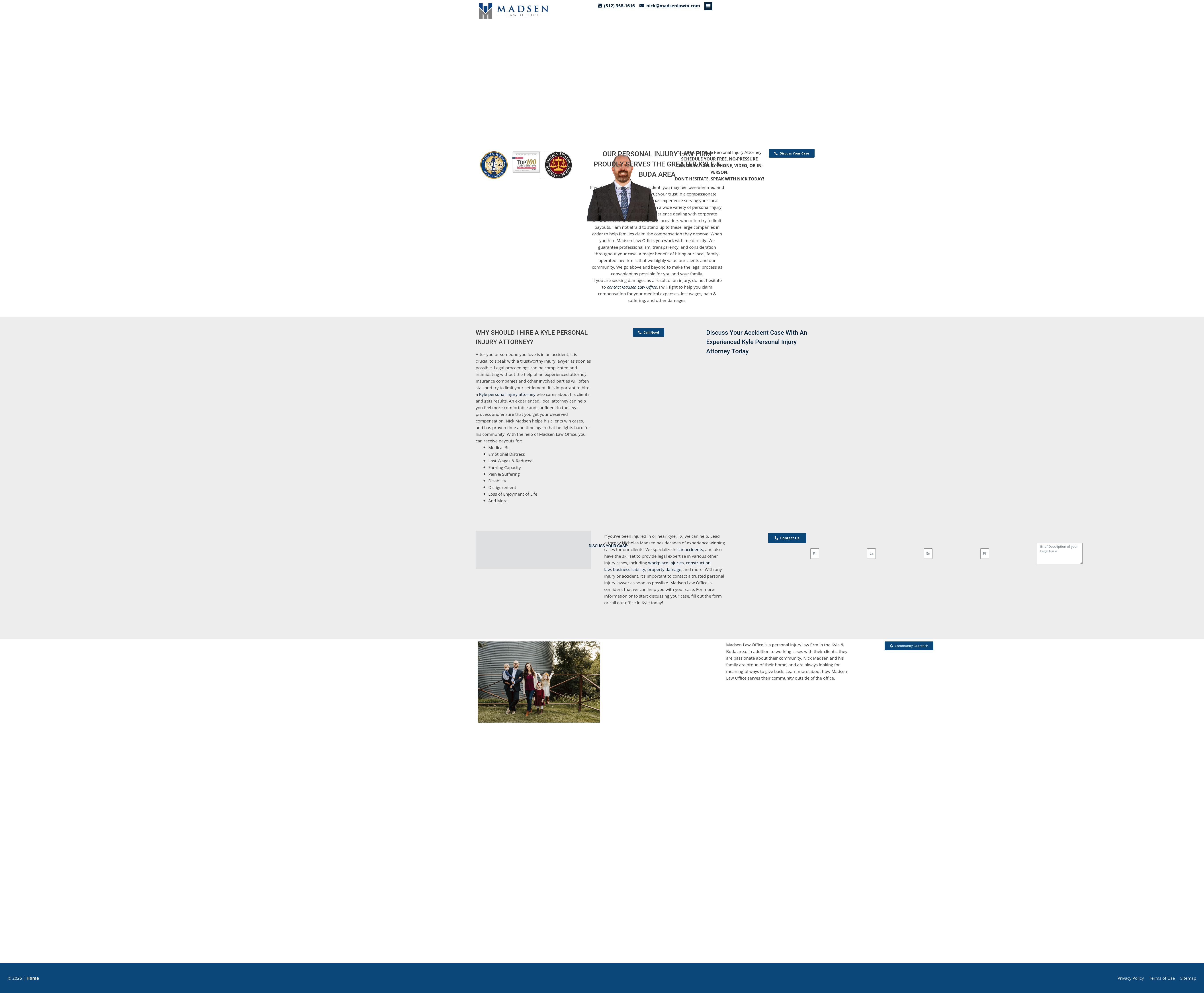 Madsen Law Office - Kyle TX Lawyers