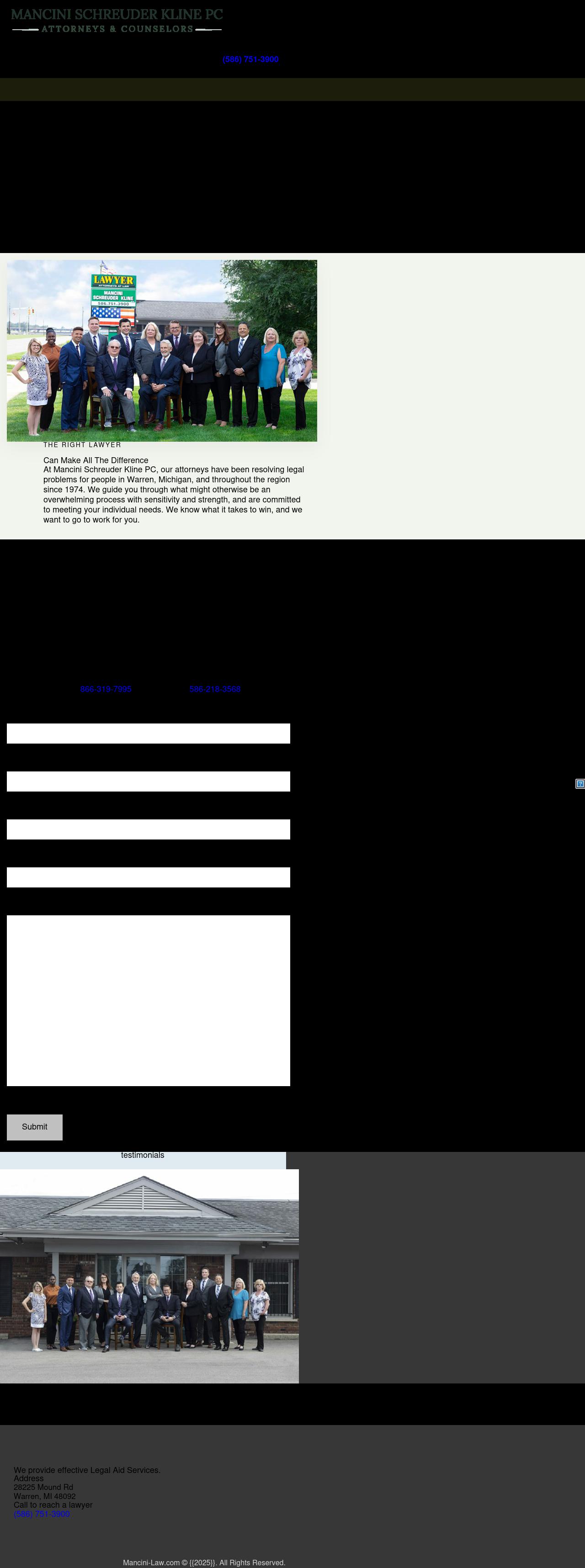 Mancini Schreuder Kline PC - Warren MI Lawyers