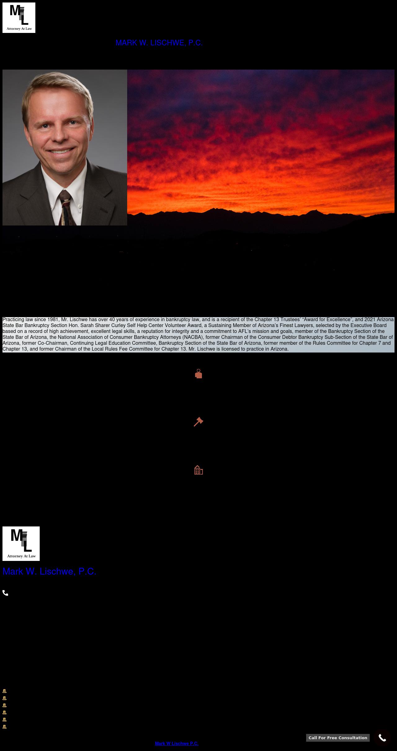 Mark W. Lischwe, P.C.  - Glendale AZ Lawyers