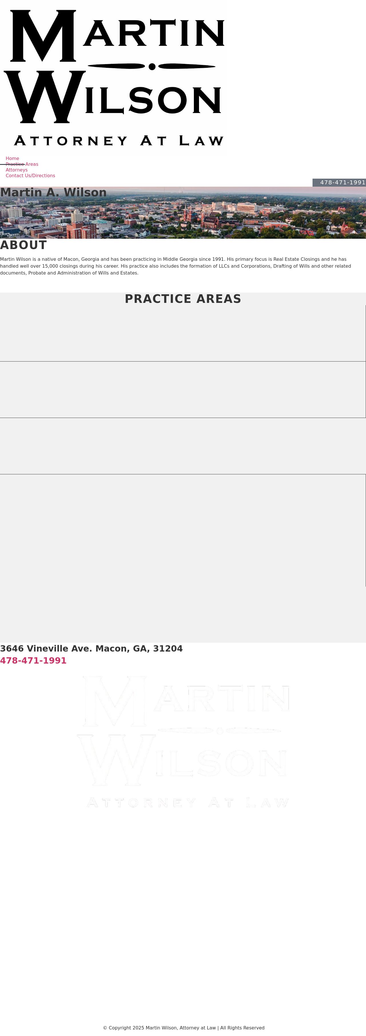 Martin Wilson, Attorney at Law - Macon GA Lawyers