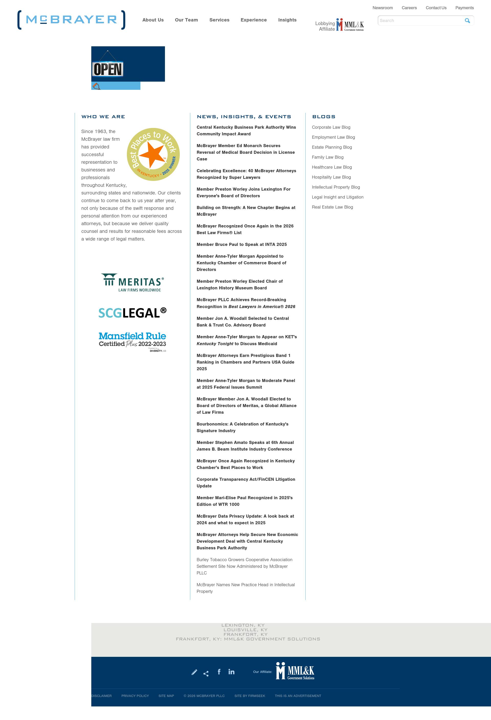 McBrayer, McGinnis, Leslie & Kirkland, PLLC - Greenup KY Lawyers