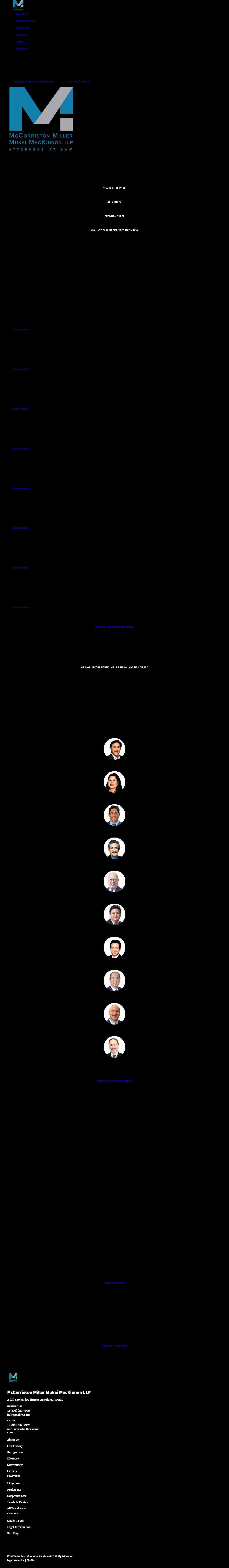 McCorriston Miller Mukai MacKinnon LLP - Honolulu HI Lawyers