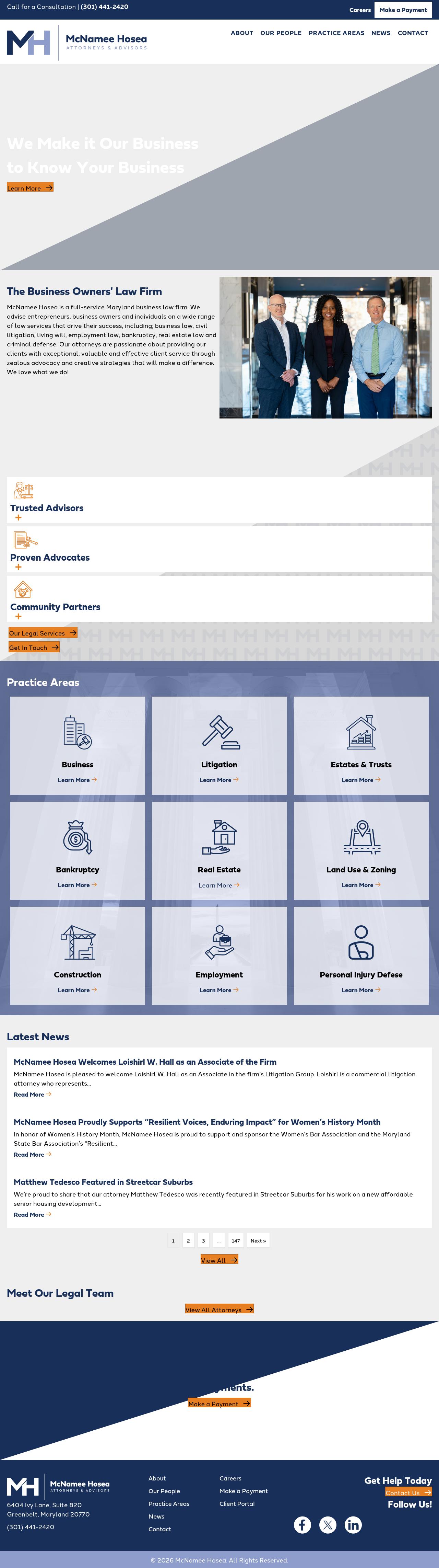 McNamee, Hosea, Jernigan, Kim, Greenan & Lynch, P.A. - Greenbelt MD Lawyers