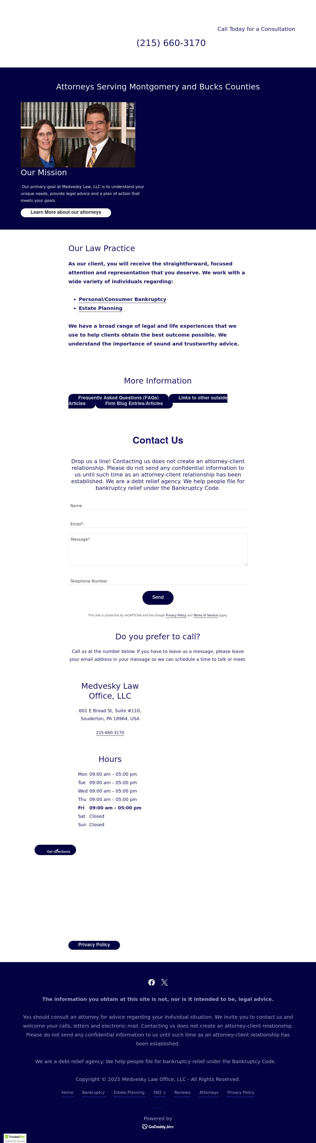 Medvesky Law Office, LLC - Souderton PA Lawyers