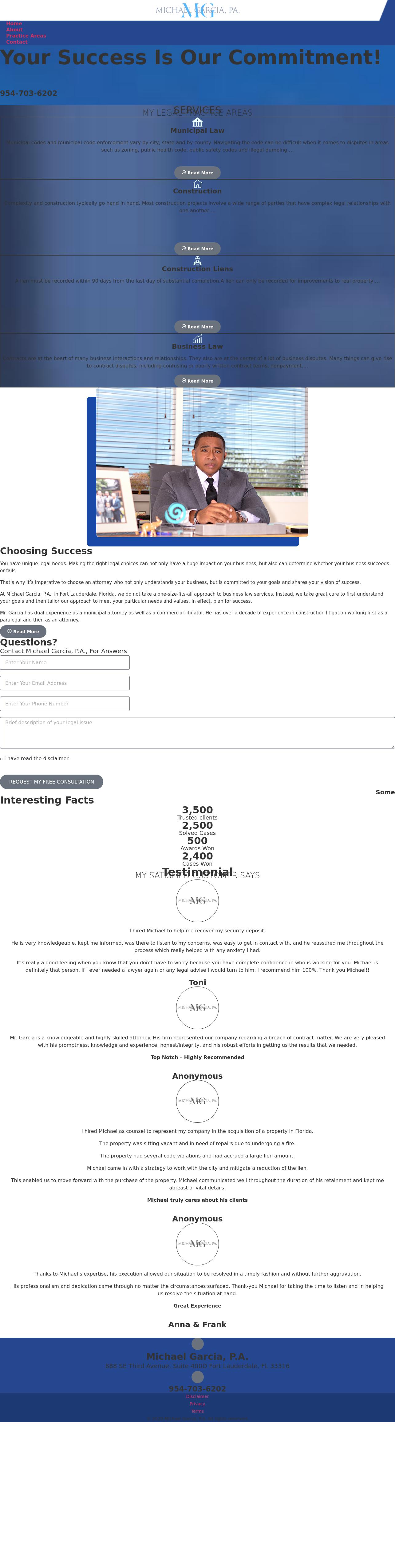 Michael Garcia, P.A. - Plantation FL Lawyers