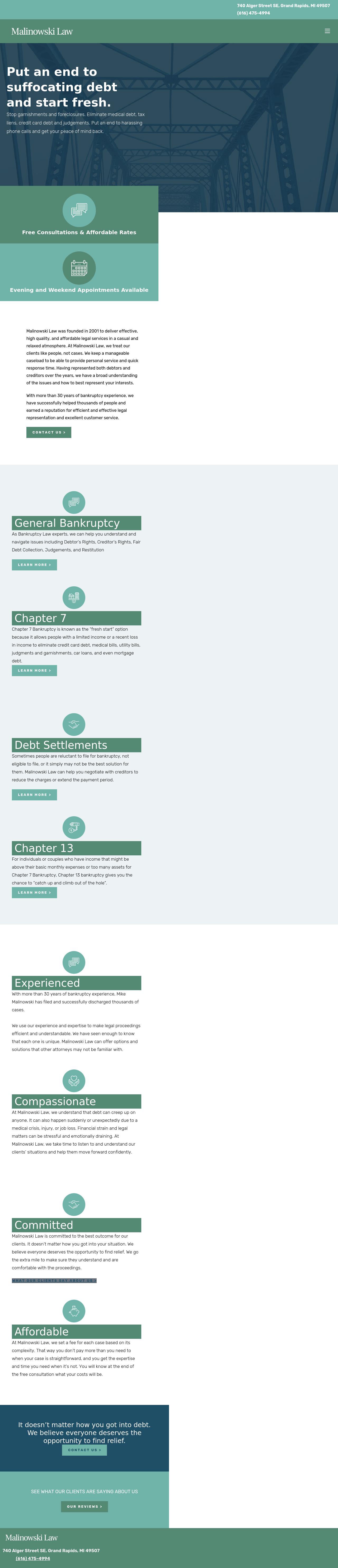 Michael M. Malinowski PLC - Grand Rapids MI Lawyers