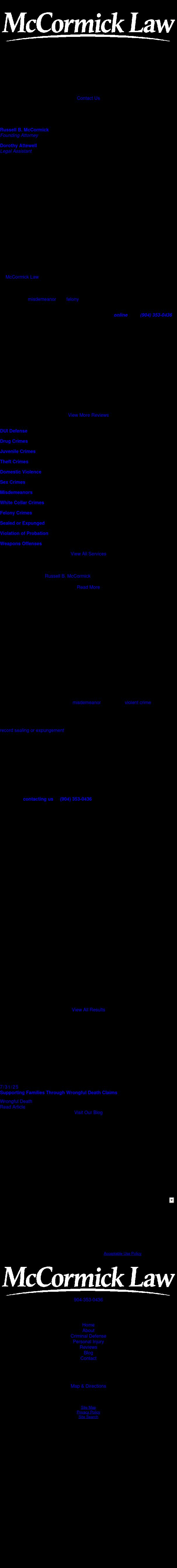  Law Office of Russell B. McCormick, P.A. - Jacksonville FL Lawyers