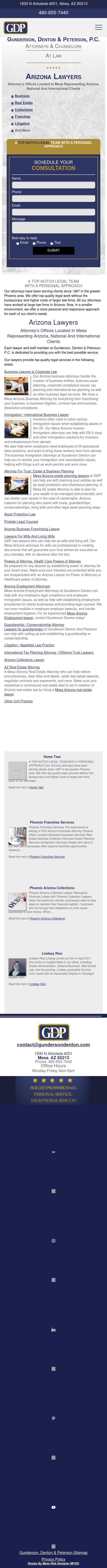 Gunderson, Denton & Peterson,P.C. - Mesa AZ Lawyers