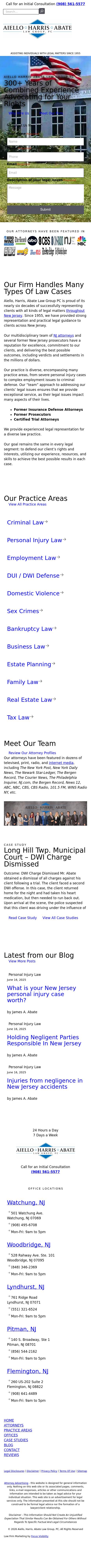 Aiello, Harris, Marth, Tunnero, Pastor & Schiffman, PC Attorneys At Law - Lyndhurst NJ Lawyers