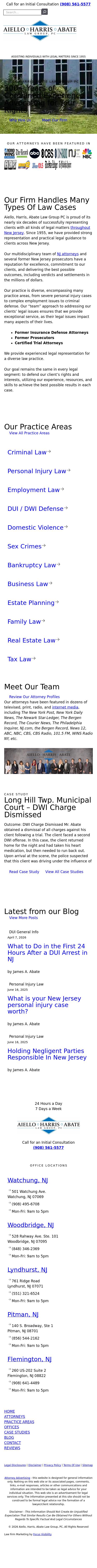 Aiello, Harris, Marth, Tunnero, Pastor & Schiffman, PC Attorneys At Law - Springfield NJ Lawyers