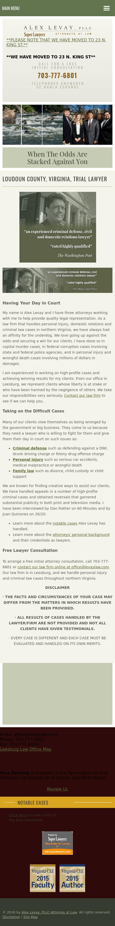 Alex Levay, PLLC Attorney at Law - Leesburg VA Lawyers