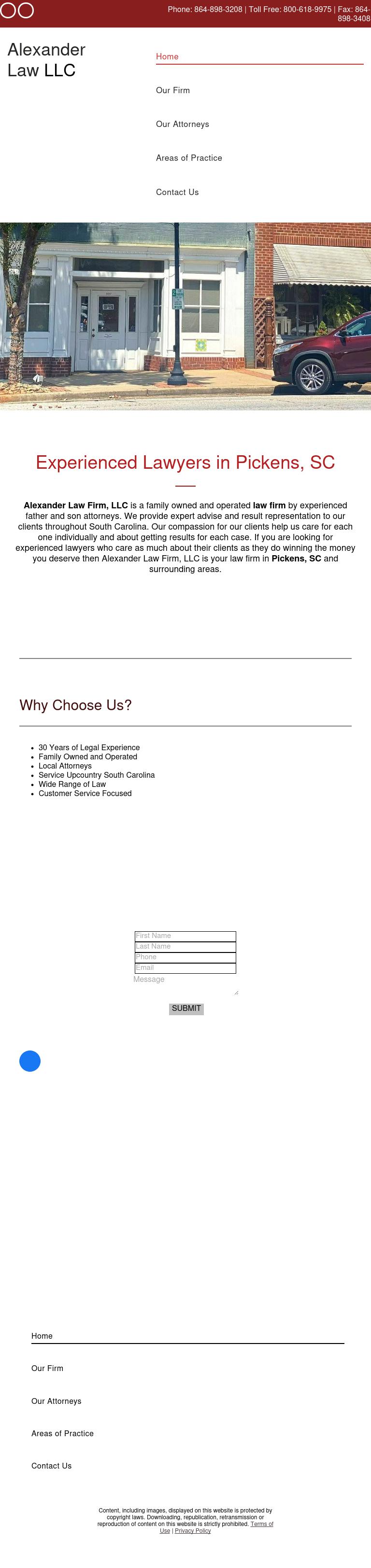 Alexander Law Firm - Pickens SC Lawyers
