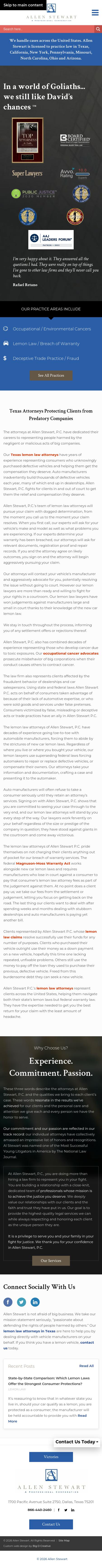Allen Stewart, P.C. - Dallas TX Lawyers