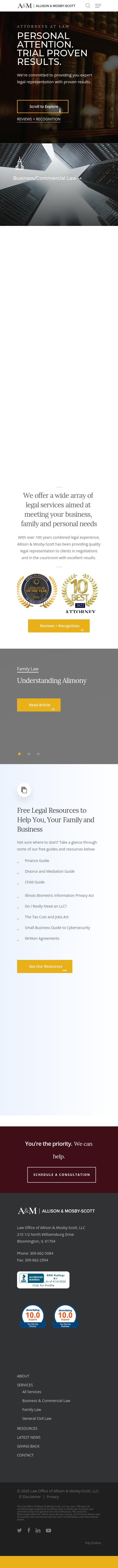 Allison & Mosby-Scott Law Office - Bloomington IL Lawyers