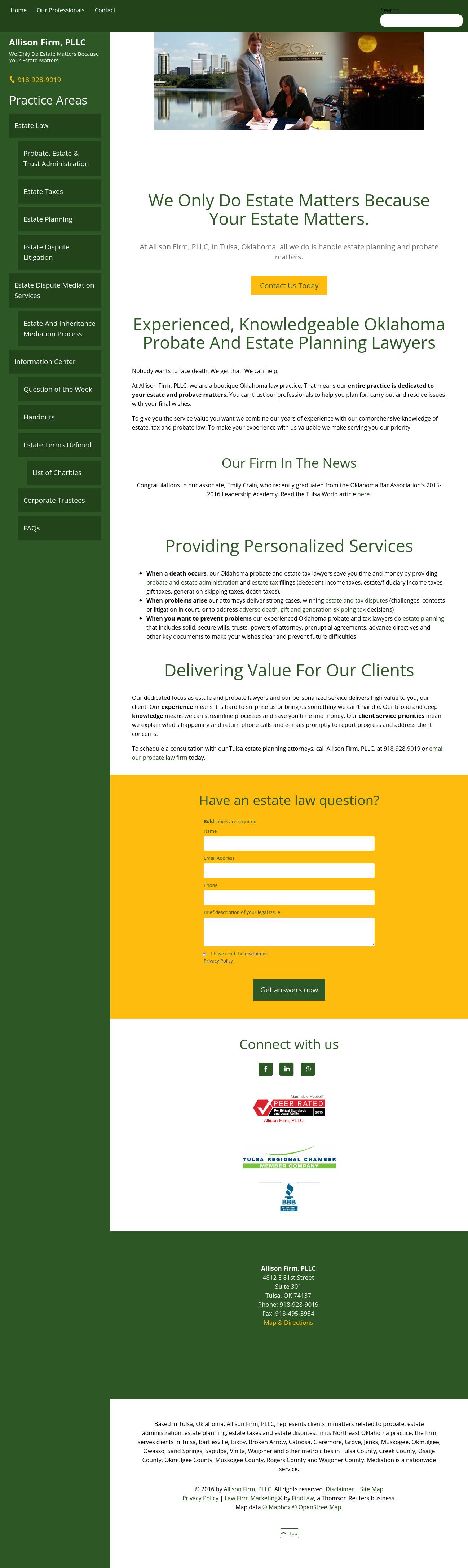 Allison Firm, PLLC - Tulsa OK Lawyers