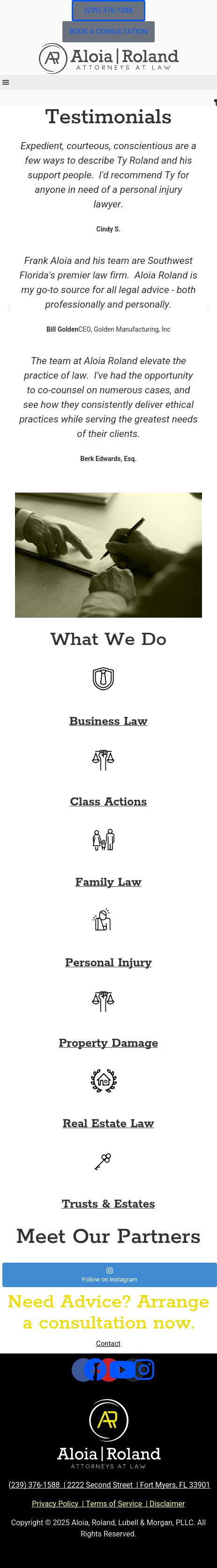 Aloia, Roland & Lubell, LLP - Fort Myers FL Lawyers