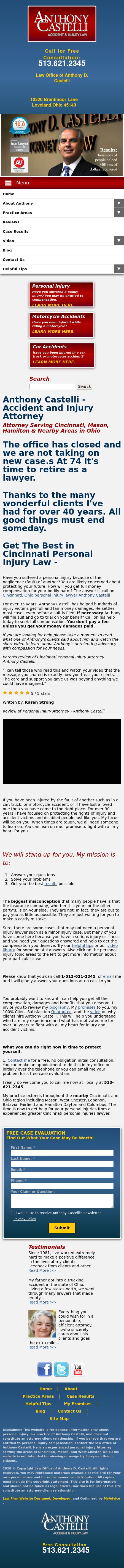 Anthony Castelli Attorney - Cincinnati OH Lawyers