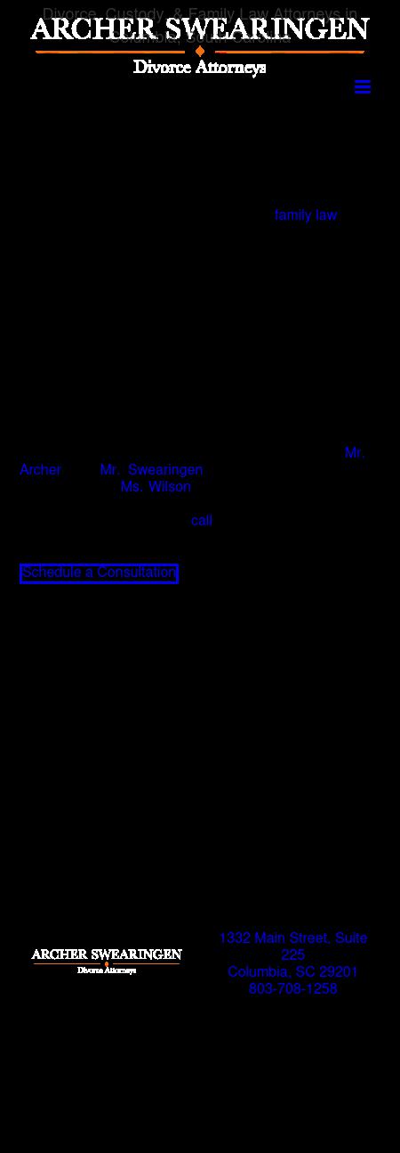 Archer Swearingen Divorce Attorneys - Columbia SC Lawyers