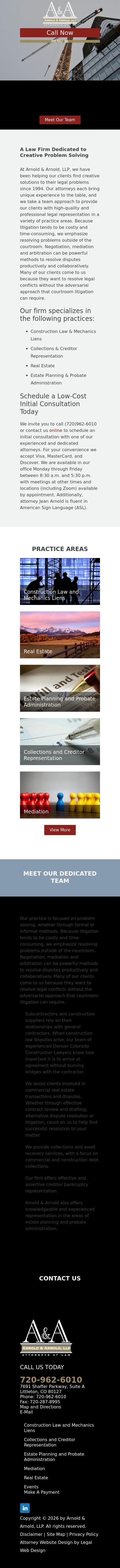 Arnold & Arnold, LLP - Littleton CO Lawyers