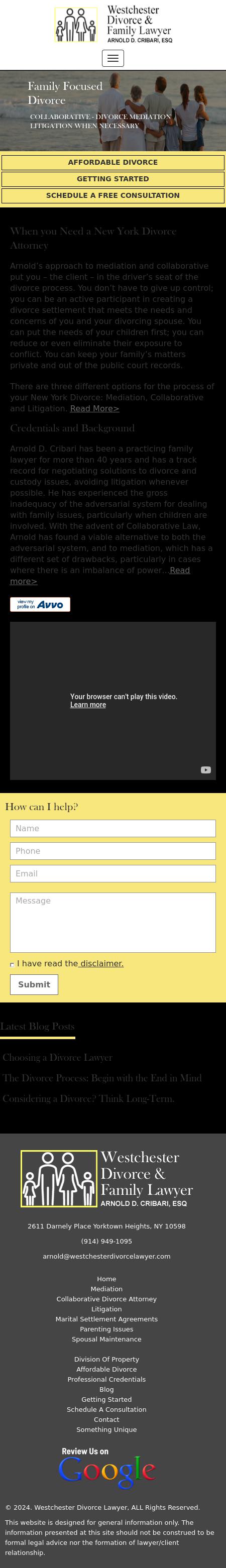 Arnold D. Cribari, Jr. - White Plains NY Lawyers