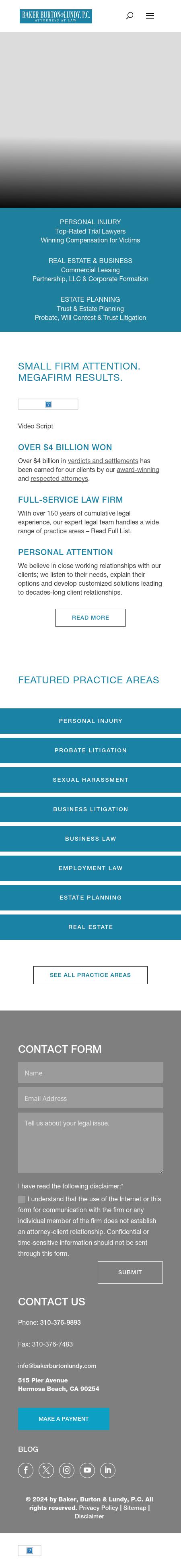 Baker, Burton & Lundy - Hermosa Beach CA Lawyers