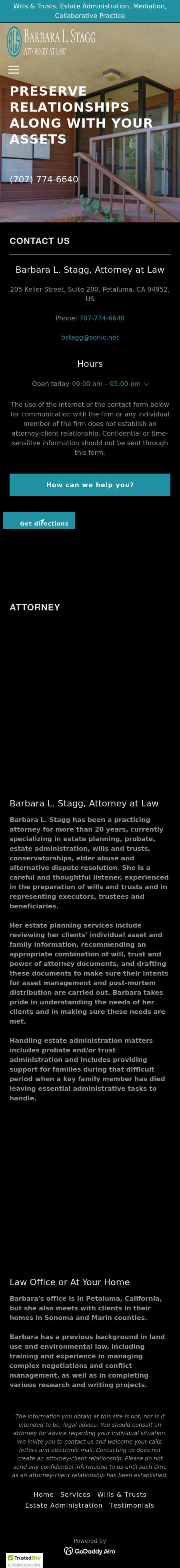 Barbara L. Stagg, Attorney at Law - Rohnert Park CA Lawyers