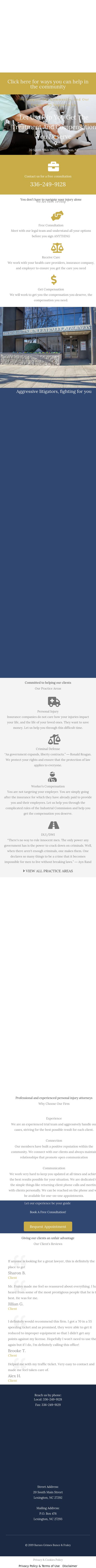 Barnes, Grimes, Bunce & Fraley, PLLC - Lexington NC Lawyers